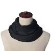 Jersey Stoff Loop Schal Schwarz Produktbild-Vorschau 3
