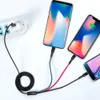 XO 3in1 Câble chargeur en nylon 3A 1.2m Micro USB TYP-C iOS Voir les images du produit 3
