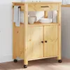 Keukenwagen MONZA, 60x40x90 cm, massief grenenhout Productafbeelding-voorbeeld 2