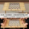 SPORTNOW Schachspiel faltbar 2 in 1 Schachbrett mit 32 Produktbild-Vorschau 4