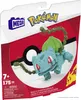 The image shows the packaging of a Mega Construx Pokemon Build & Show Bulbasaur toy. The packaging features the Pokemon logo, the Mega logo, and an image of the Bulbasaur toy. There is also a small image of Pikachu on the right side of the packaging. Produktbild-Vorschau