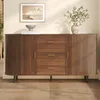 Merax dressoir met 3 lades en schuifdeuren, commode gemaakt Productafbeelding-voorbeeld 7