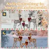LEADZM 3-teiliges Weihnachtsbeleuchtung Rentier Rattan , Produktbild-Vorschau 2