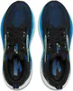 A top-down view of a pair of black and blue Brooks Glycerin GTS 22 men's running shoes. Produktbild-Vorschau
