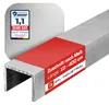 U-Profil ALUMINIUM SATINIERT 15x15x15x2mm 200 cm + Produktbild-Vorschau 1