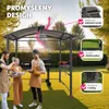 Pavilon na grilování Asado 2,4x1,5x2,34 m - šedý Náhled obrázku produktu 4