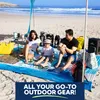 SUN NINJA Strandzelt mit UPF50+ - Sonnenschutz Strand Produktbild-Vorschau 8