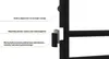 A close-up of a black metal towel dryer with labels detailing its features. Podgląd zdjęcia produktu
