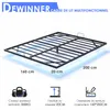 DEWINNER Cadre de Lit 160 x 200 avec Sommier Métal, Lit 2 Voir les images du produit 2