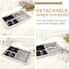 Emibele Brillen Aufbewahrungsbox Organizer 8 Gitter Grau Produktbild-Vorschau 4