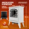 MONZANA® Elektrokamin mit Heizer Kaminfeuer LED 2000W Produktbild-Vorschau 8