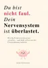 Du Bist Nicht Faul, Dein Nervensystem Ist Überlastet Produktbild-Vorschau 1