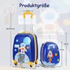 Kinderkoffer-Set mit Rucksack, Kindertrolley Kindergepäck, Produktbild-Vorschau 4