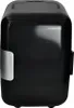 A product image of a black mini-fridge with a silver accent. Podgląd zdjęcia produktu