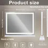 VANITII Hollywoodzkie lustro do makijażu 80cm x 58cm z Podgląd zdjęcia produktu 9