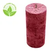 Bougie ronde en stéarine - rouge foncé 64x135 mm Voir les images du produit 3