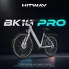 A promotional image of a HITWAY BK18 PRO e-bike against a dark background with text overlays. Produktbild-Vorschau