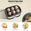 Eierkocher 1-6 Eier 400W Ei Kocher Dampfgarer 3 Härtegrade Produktbild-Vorschau 7