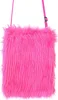 Neon Pinke Plüsch Umhängetasche 80er Jahre - Handtasche in Produktbild-Vorschau 1