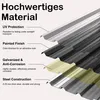 A diagram showing the layers of a metal roofing sheet. Voir les images du produit