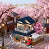 Set di costruzioni a tema giapponese, con case, fiori di Anteprima dell’immagine prodotto 3