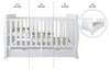 ZEE Weiß Babybett 140x70 cm SCARLET 2in1 mit 2 Schubladen Produktbild-Vorschau 5