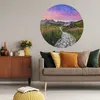 Samolepka Samolepicí fotopapír v kruhu Horská krajina Tatry Náhled obrázku produktu 2
