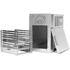 A stainless steel steak grill and its rack are shown against a white background. Anteprima dell’immagine prodotto