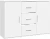vidaXL Sideboard Blanc 91x29,5x65 cm Bois composite Voir les images du produit 2