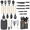 Set Mit 19 Messer- Und Küchenutensilien Im Ständer E-6069 Produktbild-Vorschau 5