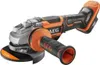 A cordless angle grinder is shown against a white background. Voir les images du produit