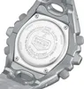 Close-up of the back of a silver Casio G-Shock watch, showing the model number and water resistance details. Produktbild-Vorschau