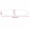 vidaXL Tablero de mesa blanco, 100x50x2,5 cm, madera maciza Vista previa de la imagen del producto 7