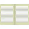 An open notebook with lined pages. Produktbild-Vorschau