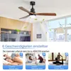 Sofucor Deckenventilator, klassisch, 132 cm, Walnussflügel, Produktbild-Vorschau 5