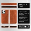 NALIA Custodia flip in vera pelle per iPhone 15 Pro, cover Anteprima dell’immagine prodotto 7