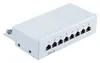 Patchpanel Patchfeld Cat.6, 8-Port lichtgrau Produktbild-Vorschau 2