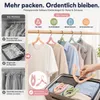 12er Set Klappbare Platzsparende Kleiderbügel, Verstellbare Produktbild-Vorschau 3