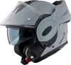 A grey matte Bogotto FS-X600 flip-up helmet is shown against a white background. Produktbild-Vorschau