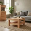 Wohnzimmertisch Kernbuche massiv 70x70 cm Couchtisch mit Produktbild-Vorschau 7