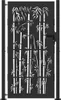 vidaXL Cancello da giardino Nero 110 x 205 cm Acciaio Anteprima dell’immagine prodotto 1