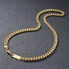 Herren Panzerkette 18K Gold beschichtet Cuban Halskette Produktbild-Vorschau 5