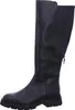 A single black leather boot is shown against a white background. Produktbild-Vorschau