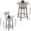Set da bar VEVOR (3 pezzi) con 2 sedie da bar e bordi Anteprima dell’immagine prodotto 9