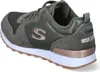 A side view of a green Skechers sneaker. Voir les images du produit