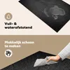 KitchenYeah© Herdabdeckplatte Beton - Schwarz - Industriell Produktbild-Vorschau 2