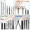 Maniküre Set, 23 Teiliges Nagelset Männer, Nagelschere Set, Produktbild-Vorschau 3