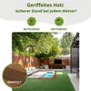 Floranica Gartenweg aus 100% Holz, 30 cm x 6 m, Braun, Produktbild-Vorschau 4