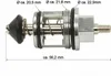 A product shot of a plumbing valve component with measurement annotations. Produktbild-Vorschau