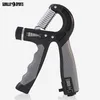 A hand grip strengthener with an adjustable resistance and a counter. Produktbild-Vorschau